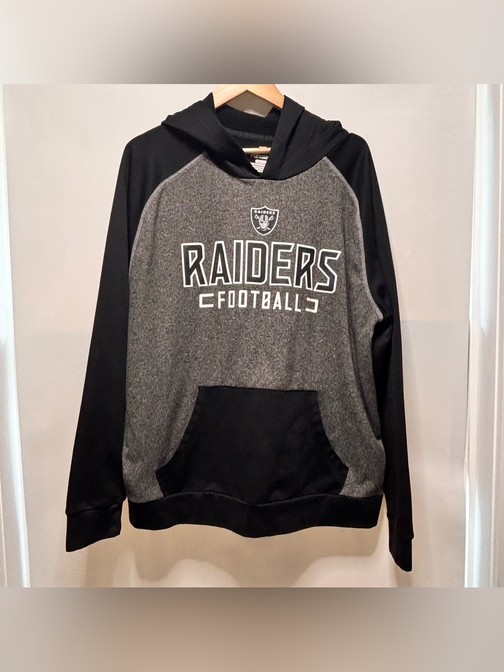 Fanatics Las Vegas Raiders NFL Football Hoodie Black Gray Team Mens XL